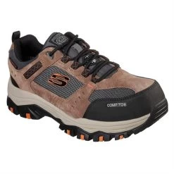 Men's Skechers Work Greetah Composite Toe Waterproof -Outdoor Shoes Shop 0 650 skechers work greetah composite toe waterproof brown black