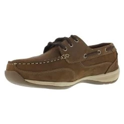 Men's Rockport Works Sailing Club Boat Shoe Steel Toe -Outdoor Shoes Shop 2 650 rockport works sailing club boat shoe steel toe brown1