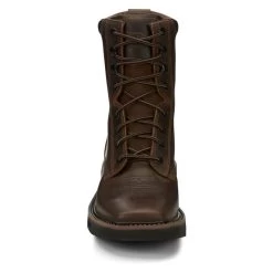 Men's Justin Original Work Boots 8" Pulley Square Toe -Outdoor Shoes Shop 3 650 justin original work boots 8 pulley square toe rugged tan