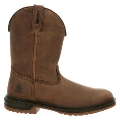 Men's Rocky Worksmart Unlined Western Boots -Outdoor Shoes Shop 6 650 rocky worksmart unlined western boots dark brown